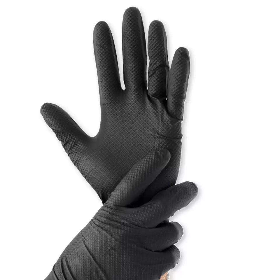 Franz Mensch 2708089, Power Grip Light Nitrile Gloves, Powder-Free, image 1, gallery thumbnail