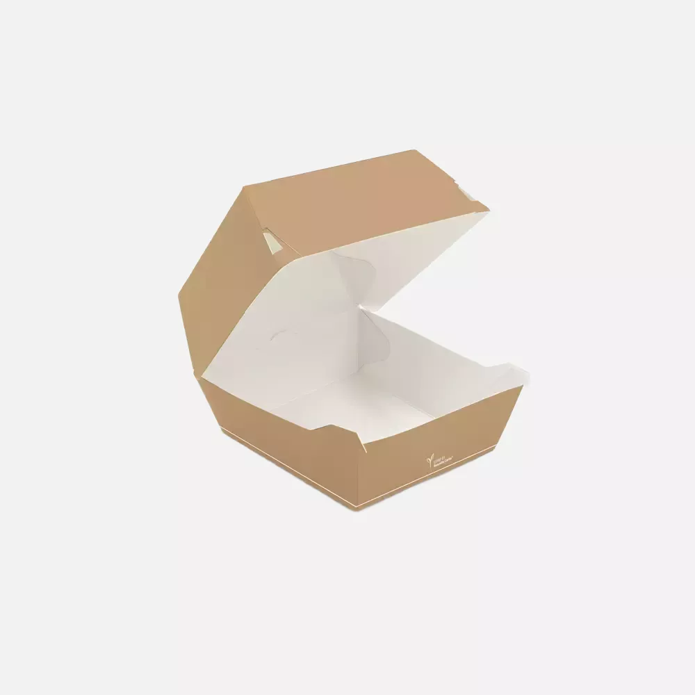 NATUREStar 41521, Organic Carta Paperboard/PE Hamburger Boxes, 120 x 120 x 85 mm, image 1