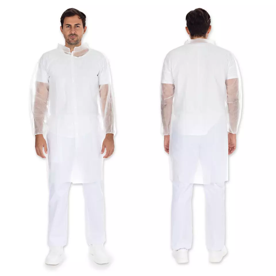 HygoNorm 27439, PP Visitor Gowns, Light, Push Buttons, image 2, gallery thumbnail