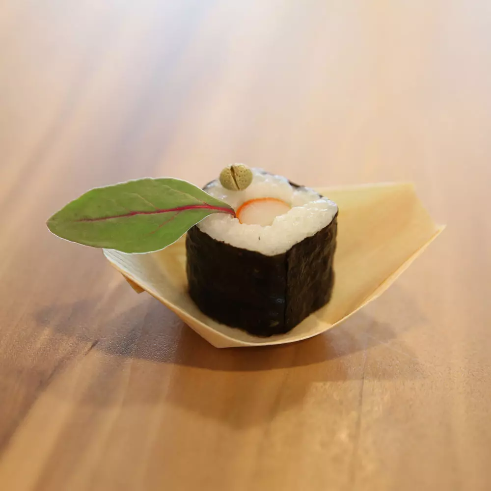 NATUREStar 38831, Boat Organic Wood Fingerfood Tray, 65 x 42 mm, image 2