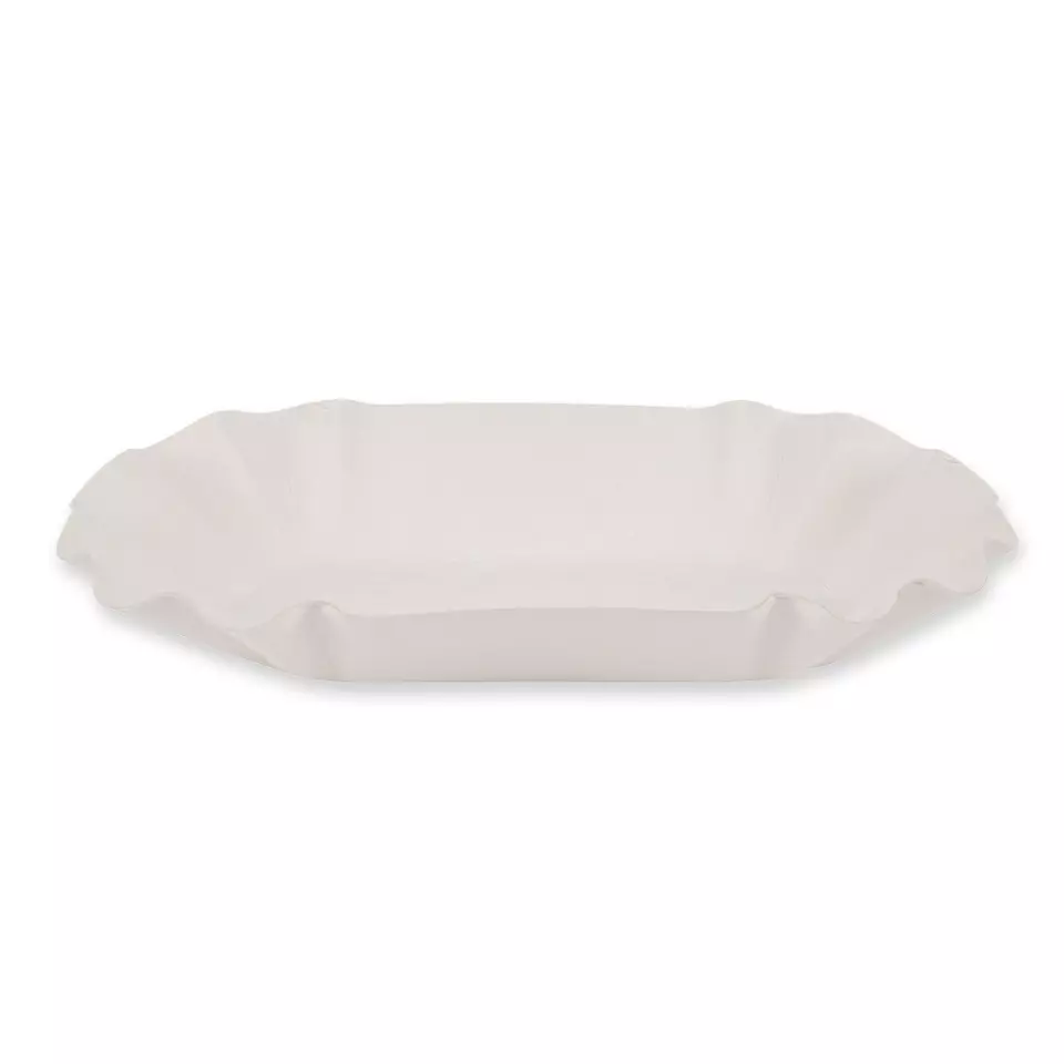 Franz Mensch 415322, Organic Paperboard Trays, FSC®-Mix, 110 x 195 x 32 mm, Oval