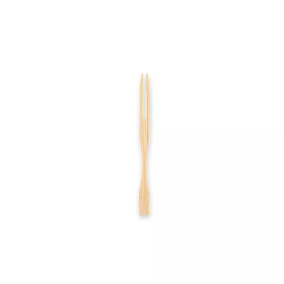 NATUREStar 388511, Organic Bamboo Fruit Forks, 90 mm, Natural, image 1, gallery thumbnail
