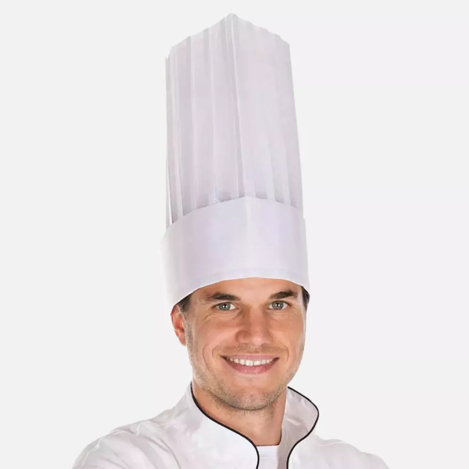 HygoStar 0095, Le Grand Chef Viskose-Kochmützen, 25 cm, Weiß, image 1, gallery thumbnail