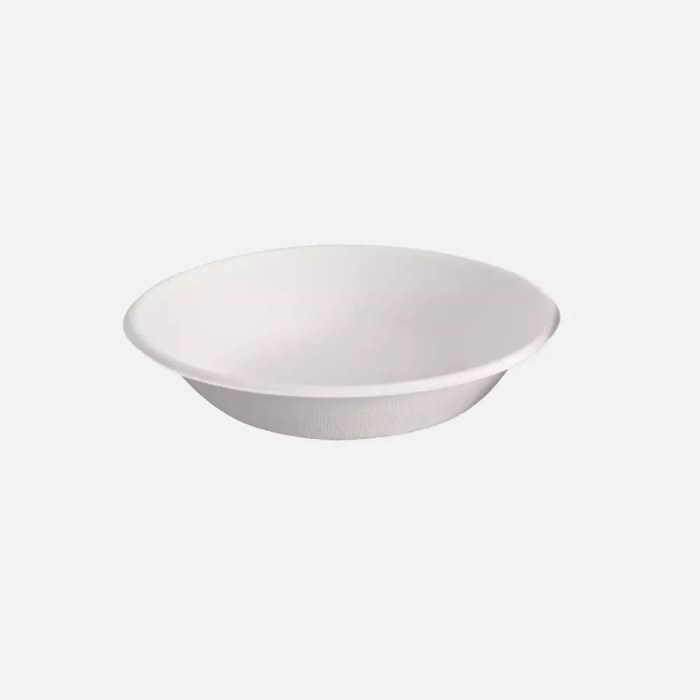 NATUREStar 41140, Organic Flat Round Bagasse Bowls, 400 ml, Ø 160 mm, image 1