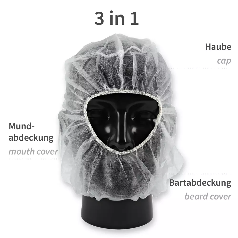 HygoNorm 132409, Astro caps Eco PP Balaclava, White, image 4