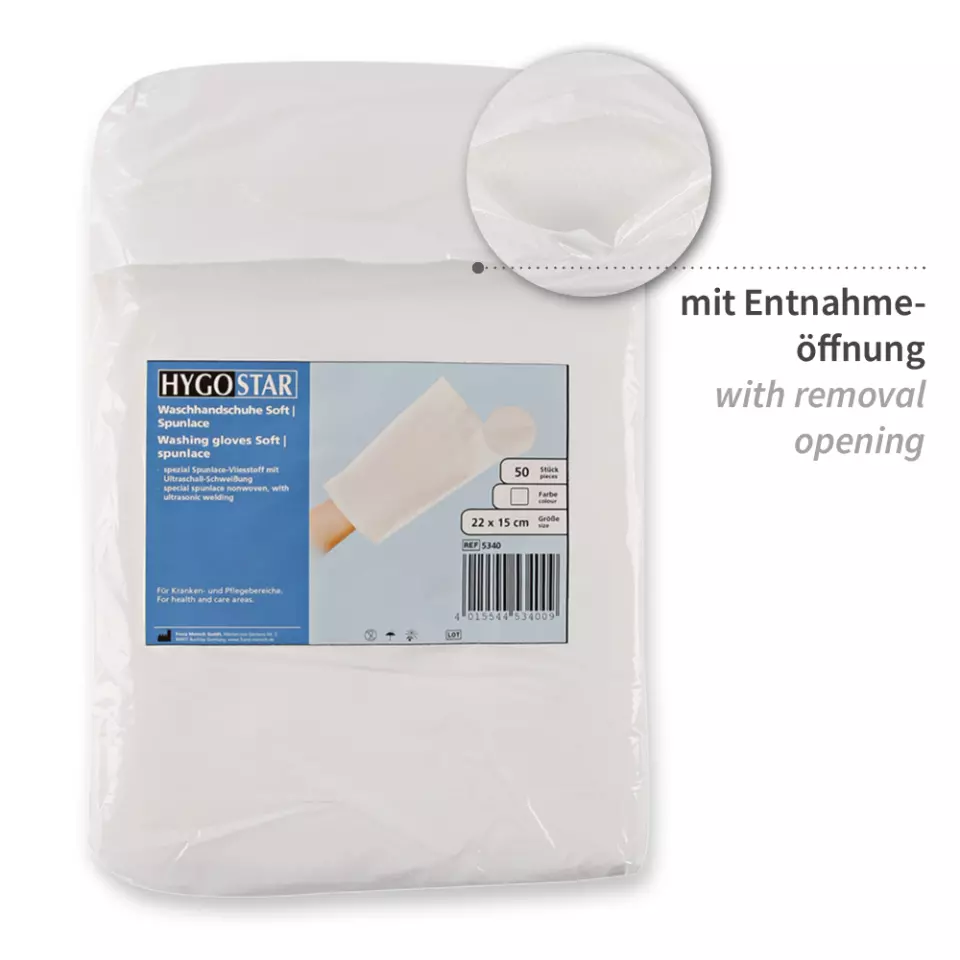 Hygostar 5340, Soft Spunlace Washing Gloves, image 7, gallery thumbnail