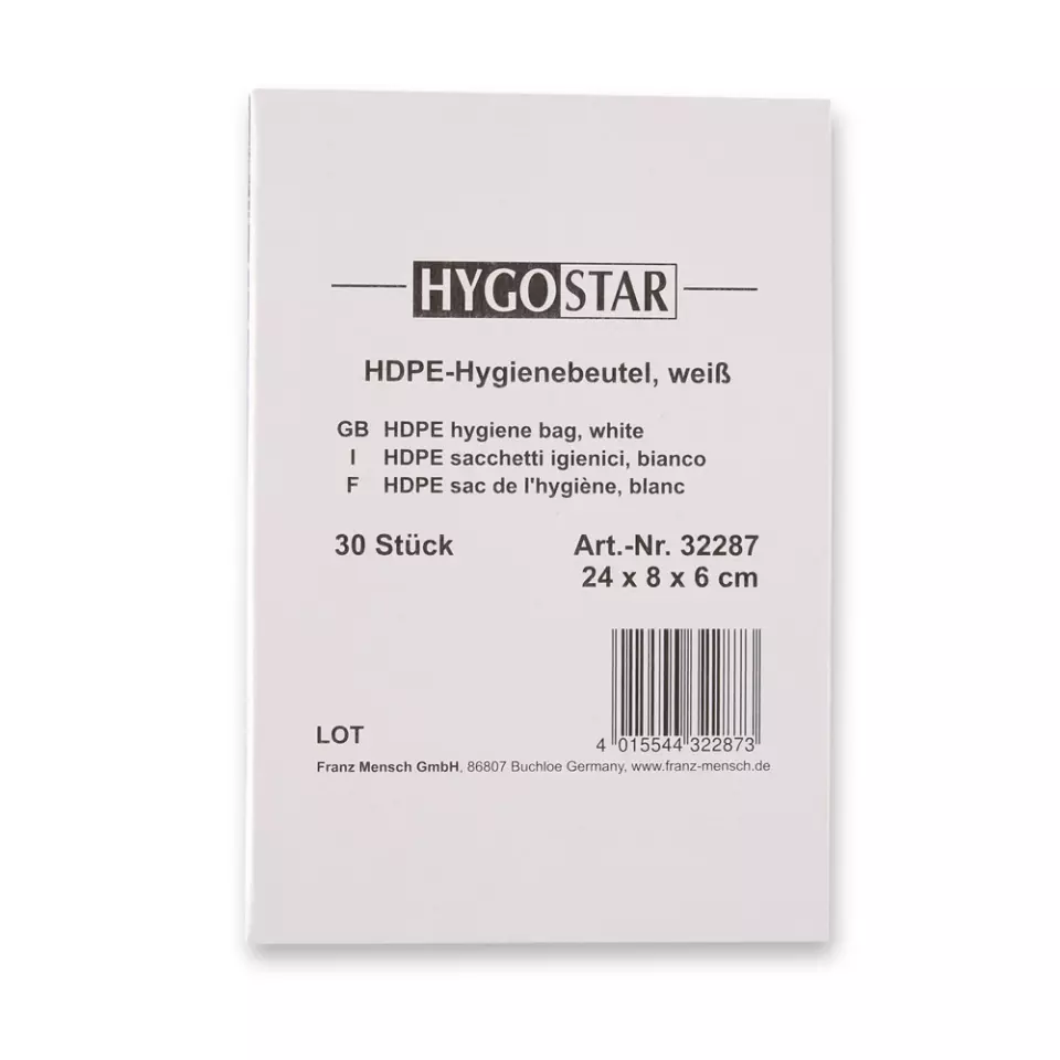 HygoStar 32287, Hygiene Bag, HDPE, image 3, gallery thumbnail