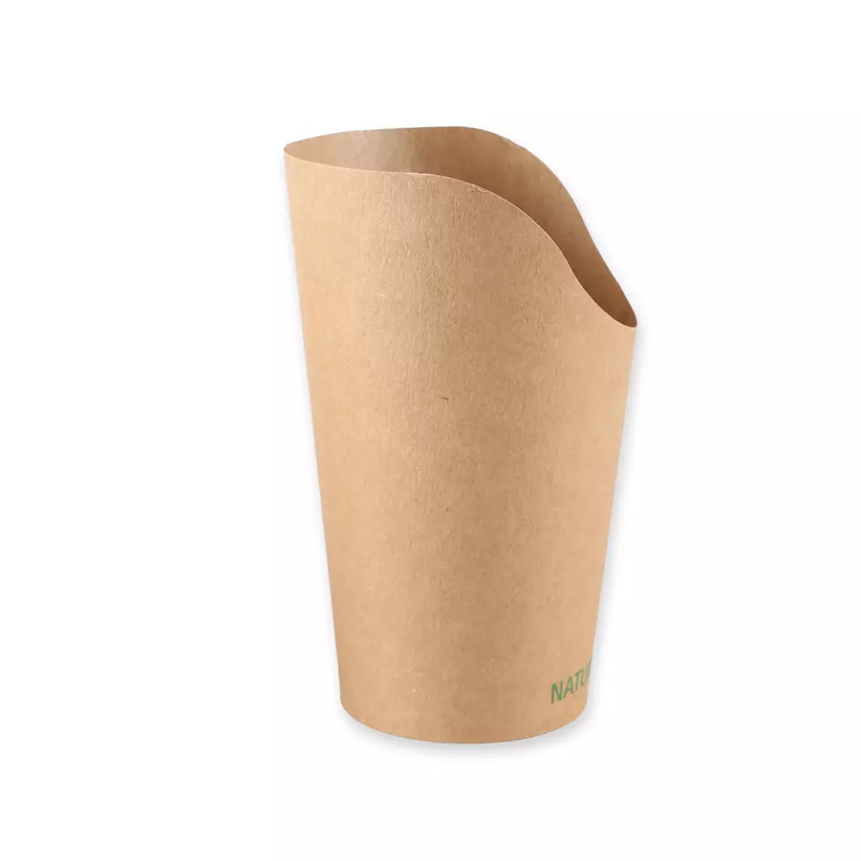 NATUREStar 416649, Kraft Paper/PLA Snack Cups, Wrap, 400 ml, ø 60 mm, 135 mm, image 1, gallery thumbnail