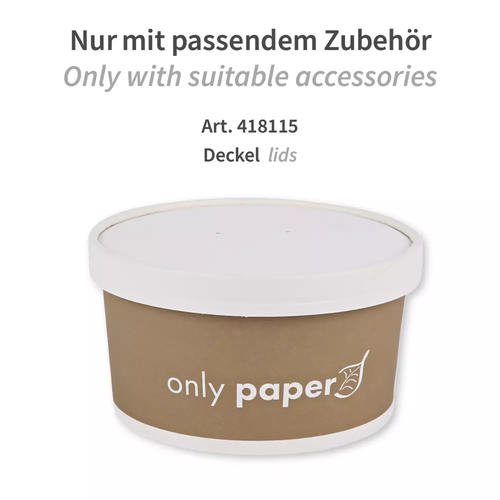 NATUREStar 418100, Organic Paperboard Salad Bowls, 1000 ml, ø 150 mm, image 4