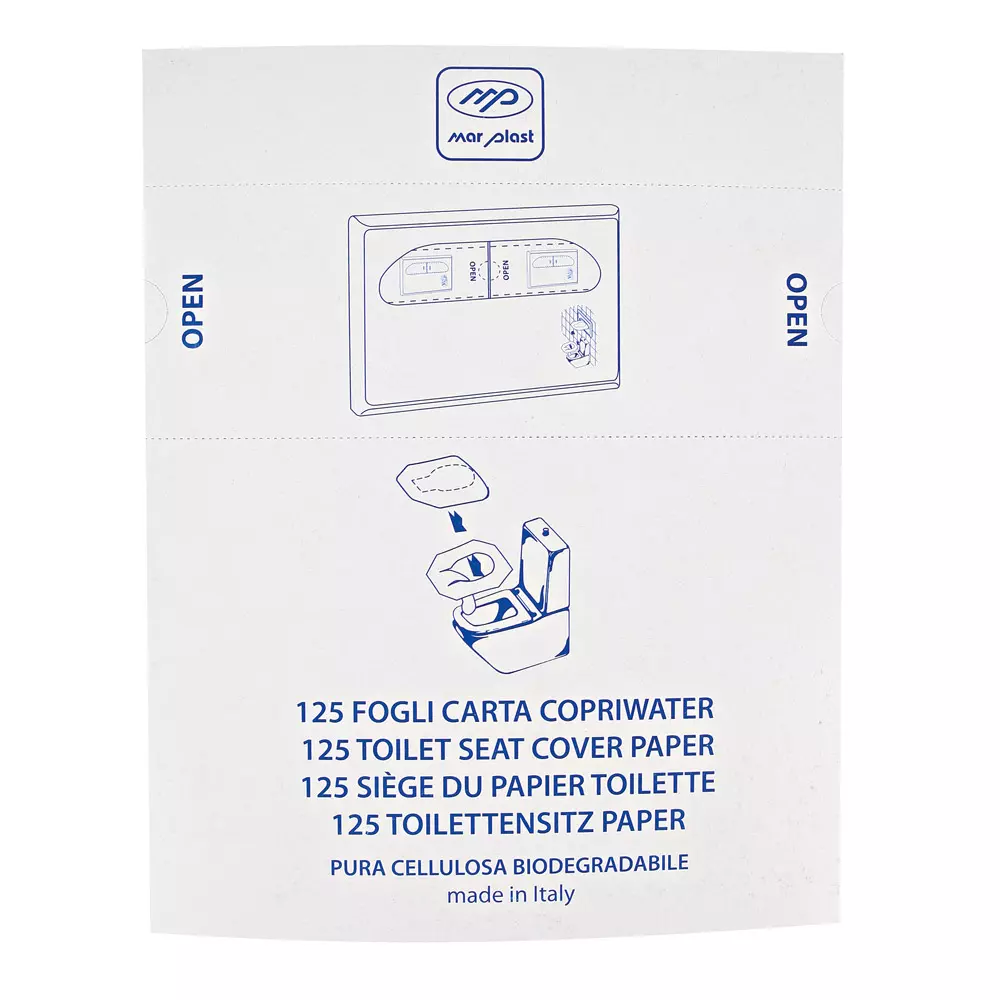 Franz Mensch 32289, Paper Toilet Seat Cover, White, image 1