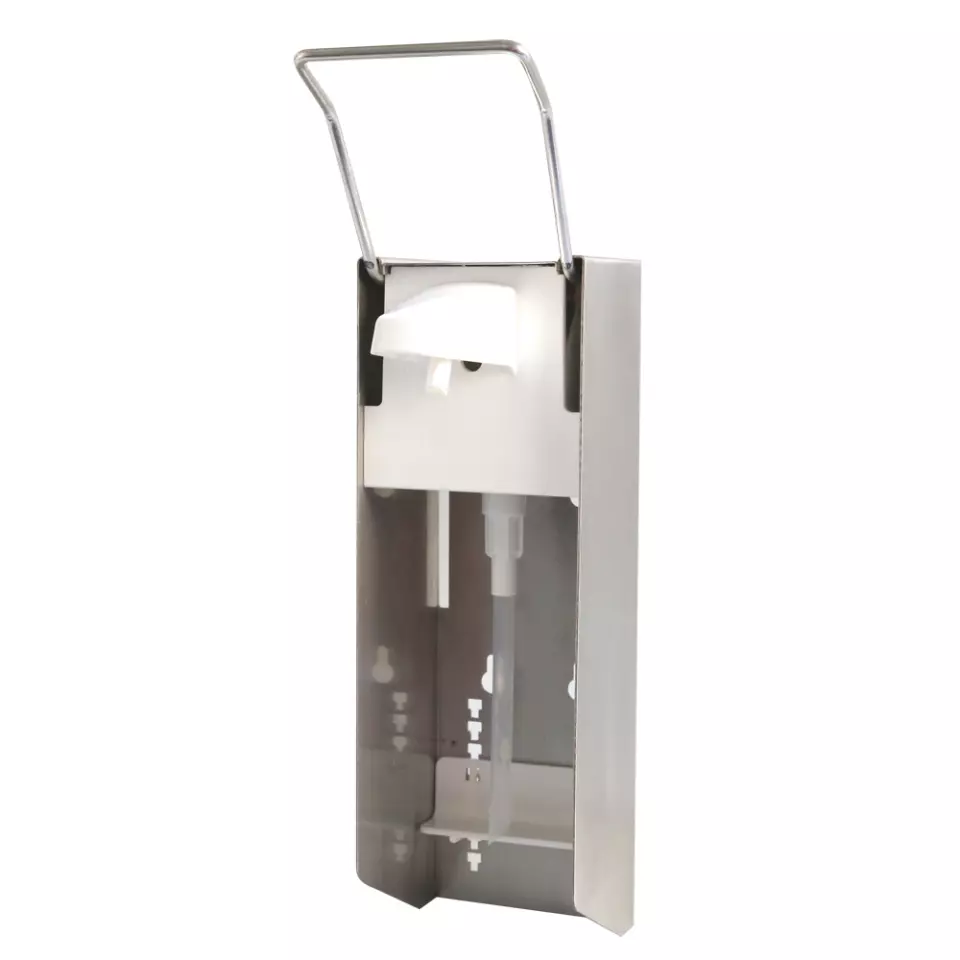 HygoClean 888439, Euro Aluminum Dispenser, Size Adjustable, With Arm Lever, image 1, gallery thumbnail