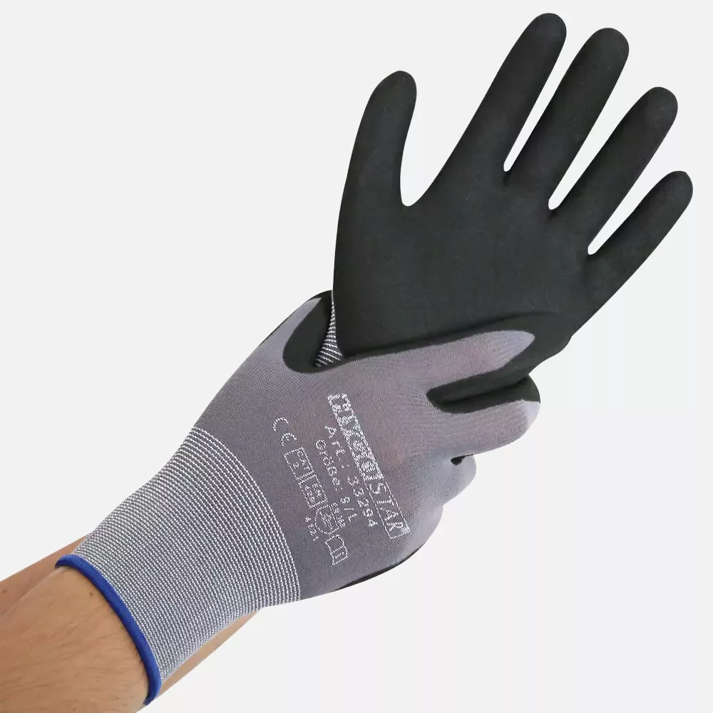 HygoStar 33293, Ergo Flex Fine Knit Nitrile-PU Gloves, image 1