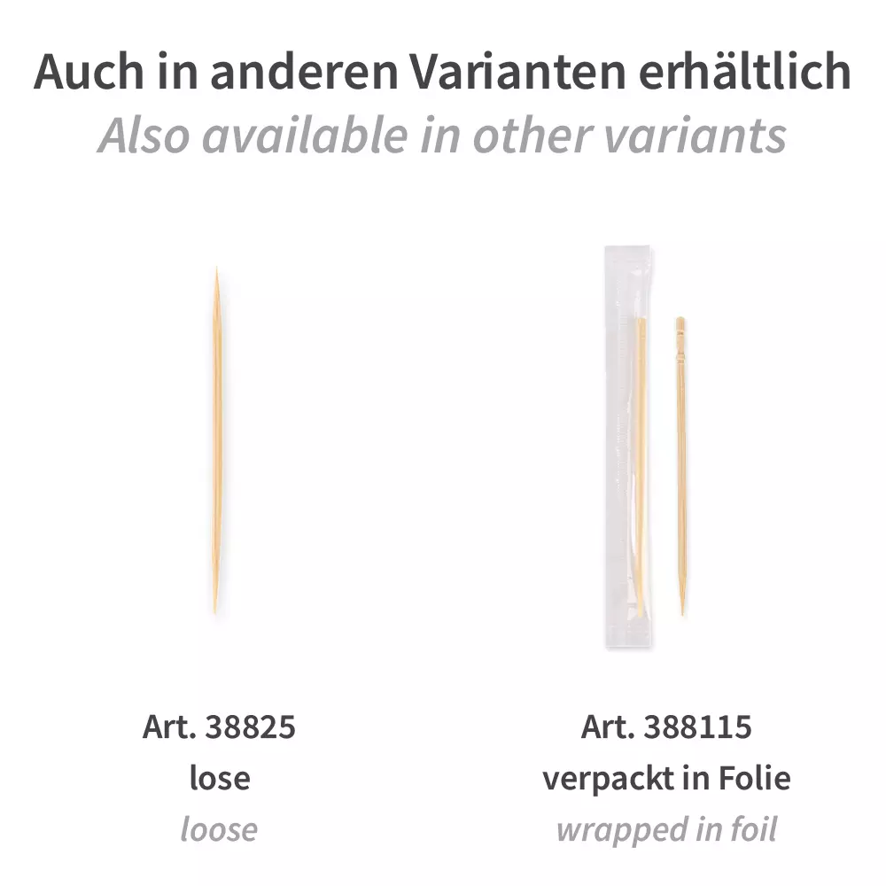 NATUREStar 38805, Organic Paper-Wrapped Bamboo Toothpicks, 66 mm, image 5