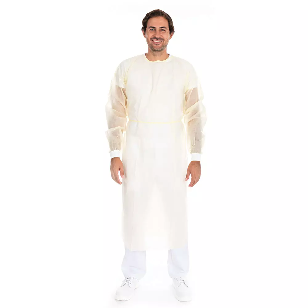 HygoStar 27776, PP/PE Gowns with Neck Ties, Partly Laminated, image 3