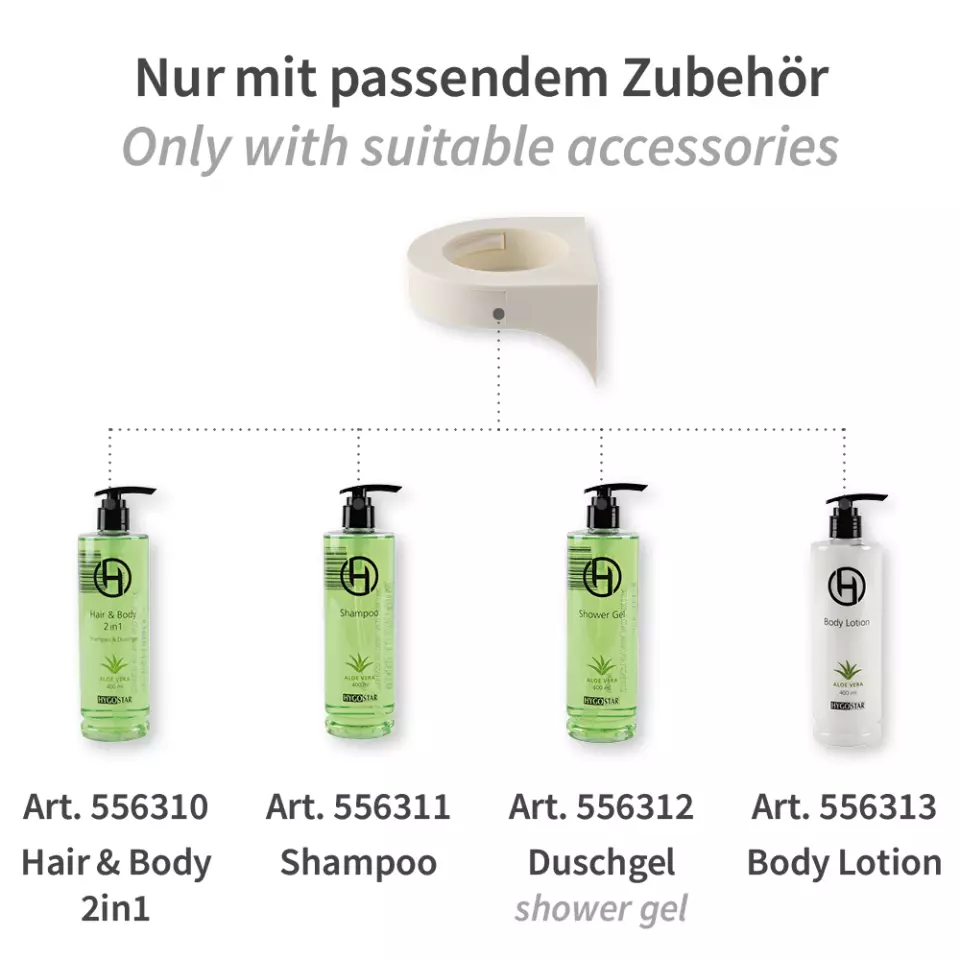 HygoStar 556306, Pumpspender-Halterung, Kunststoff, image 5, gallery thumbnail