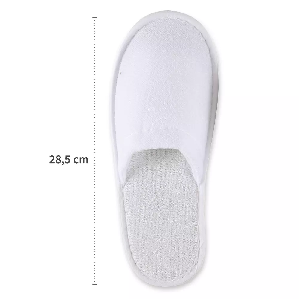 Hygonorm 55515, Classic Polyester Slippers, White, Closed, image 3
