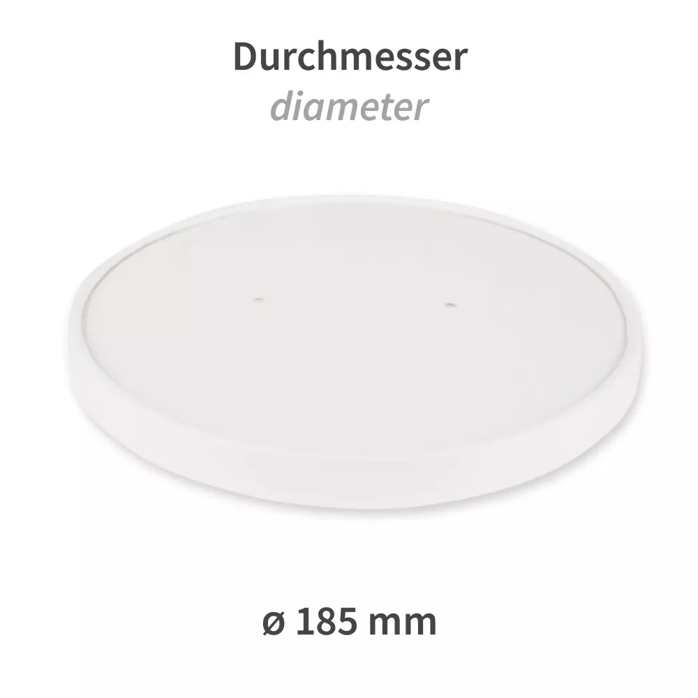 NATUREStar 418118, Organic Paperboard Lids for Salad Bowls, ø 185 mm, image 2
