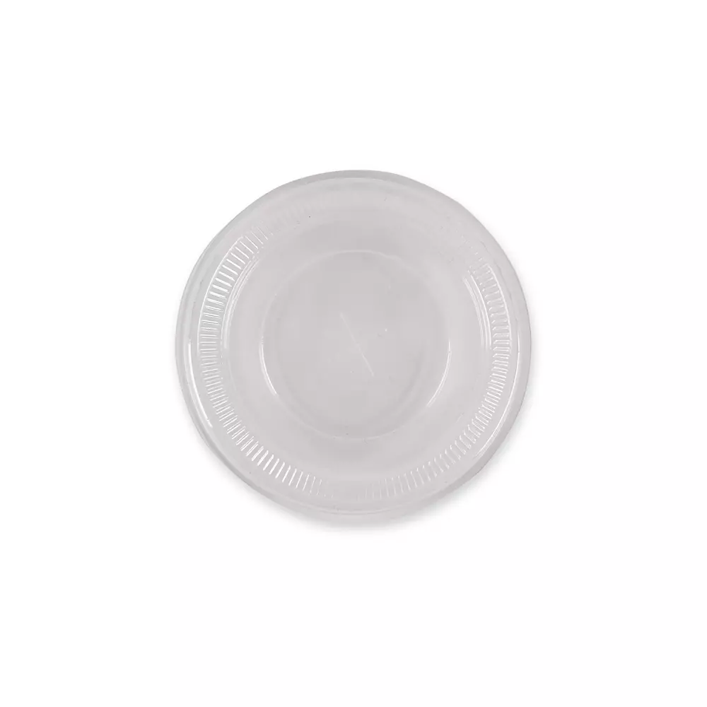 Franz Mensch 423867, PLA Flat Lids, ø 85 mm, for Cold Beverages Cups with Straw Slot, image 1