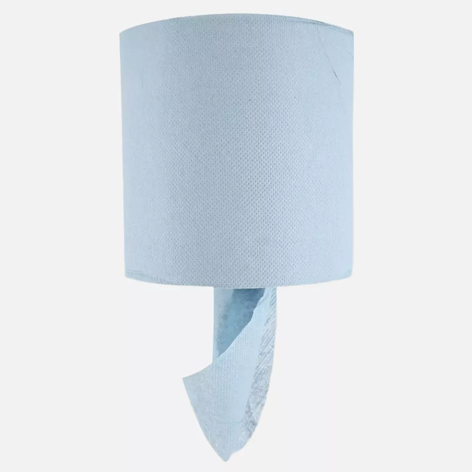 HygoClean 30416, Recycled Paper Paper Towel Rolls, 1-Ply, Centerfeed, Blue, image 1, gallery thumbnail