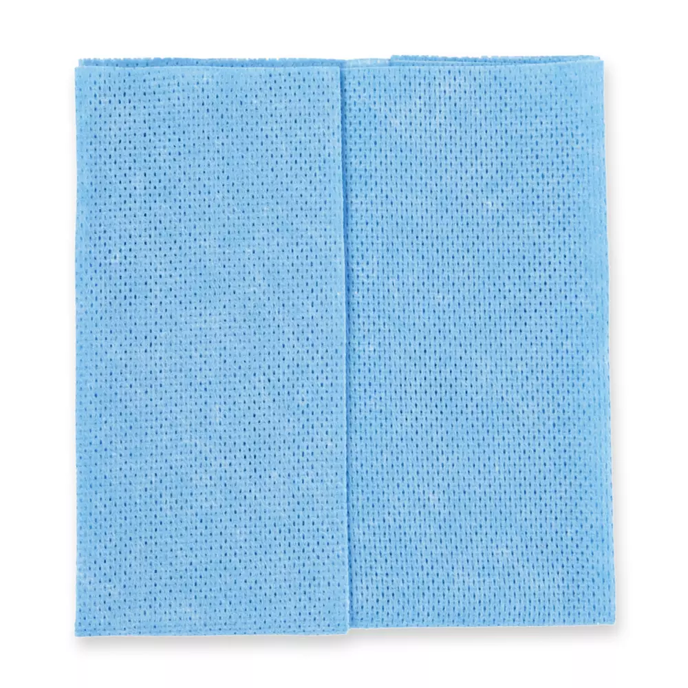 HygoClean 317536, Viscose/Polyester Polishing Cloths, Pleated, Blue, image 1