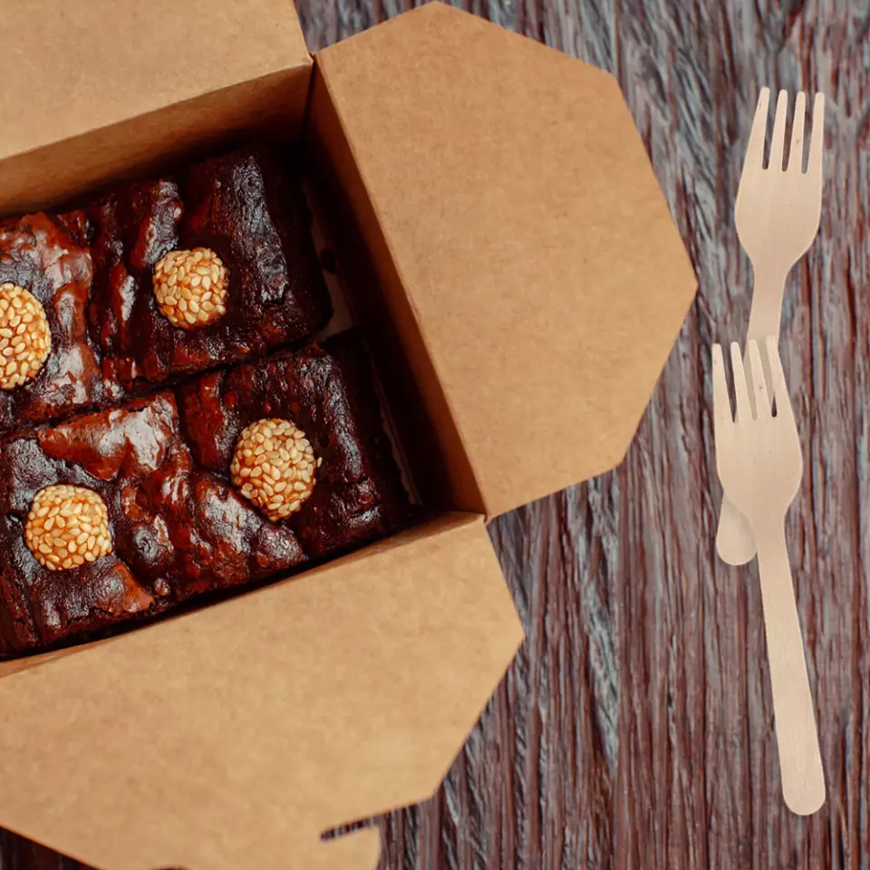 NATUREStar 388516, Wood Cake Forks, 115 mm, FSC® 100%, Wax Coated, image 5, gallery thumbnail