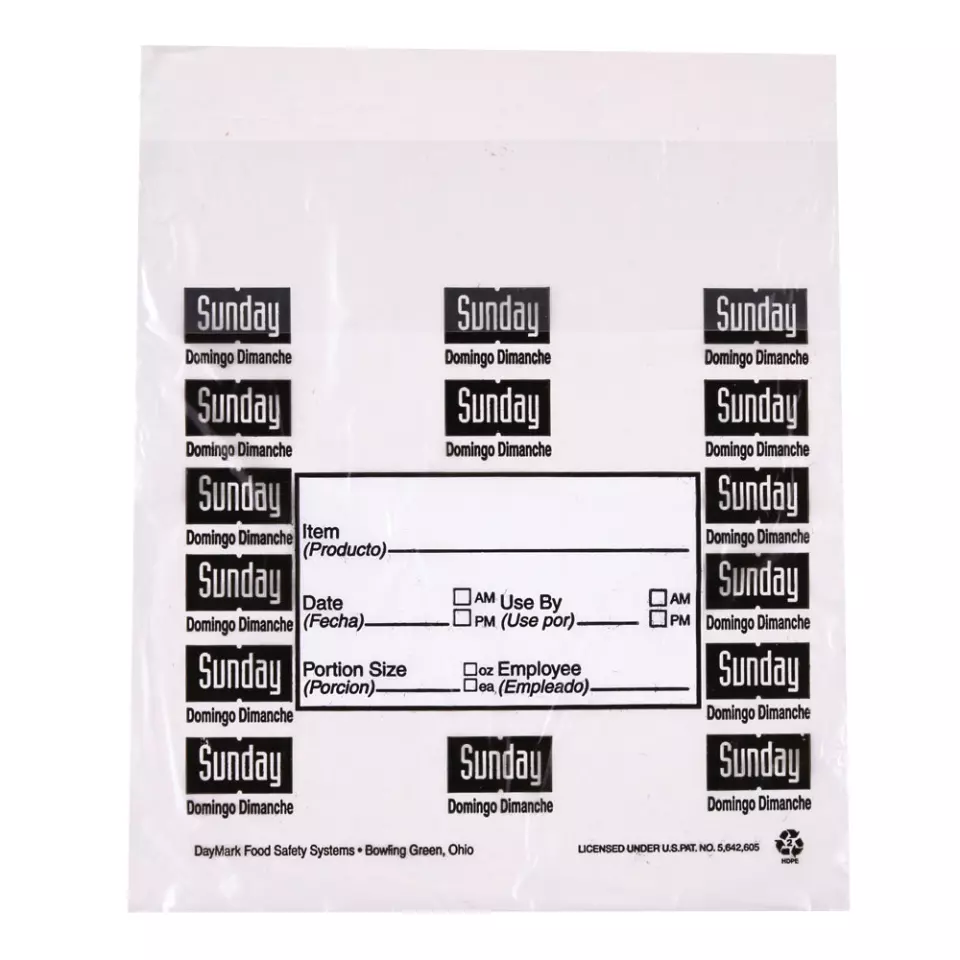 HygoStar 32257, Sunday HDPE Portion Bags, 165 x 178 mm