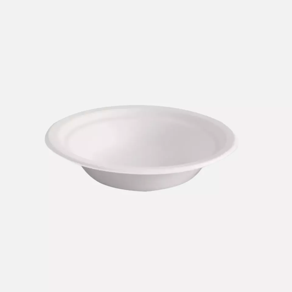 NATUREStar 41146, Organic Flat Round Bagasse Bowls, 460 ml, Ø 180 mm, image 1, gallery thumbnail