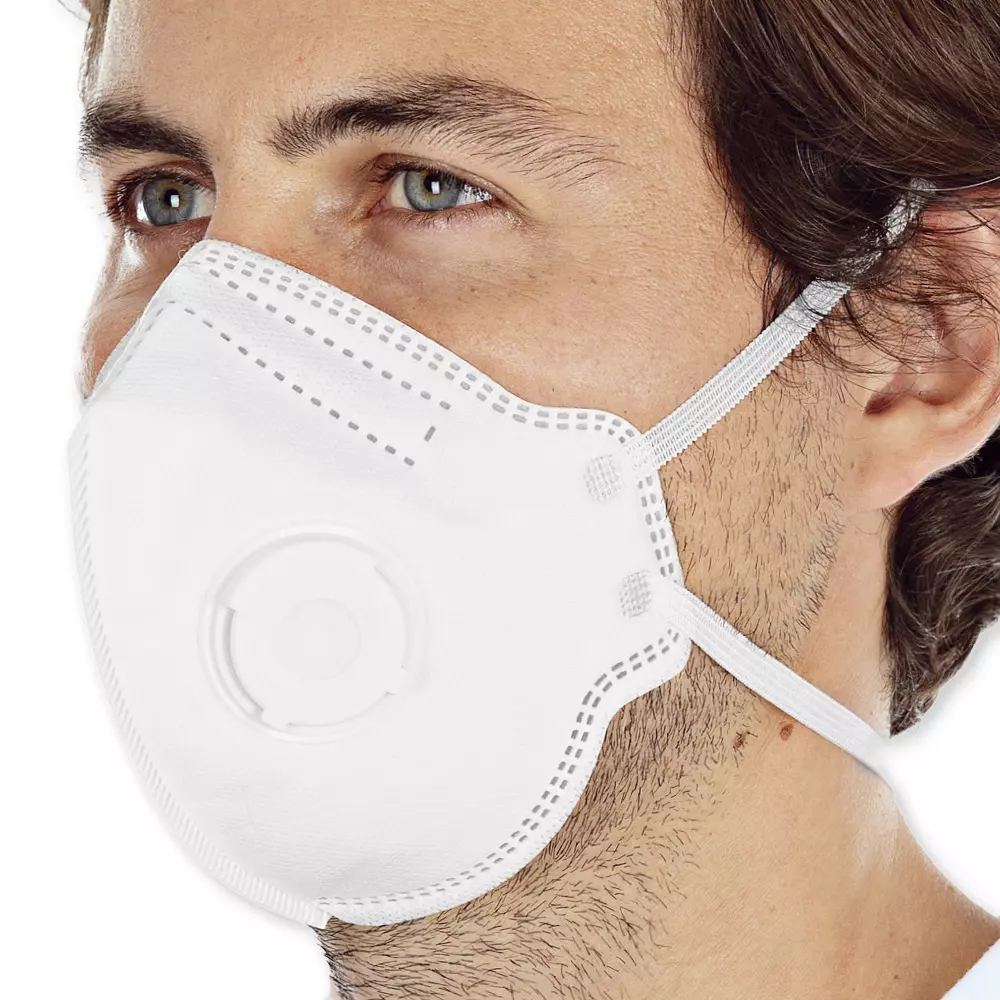 HygoStar 29330P, FFP2 NR Respirators, Vertically Foldable, With Valve, PP, Economy Pack, image 5