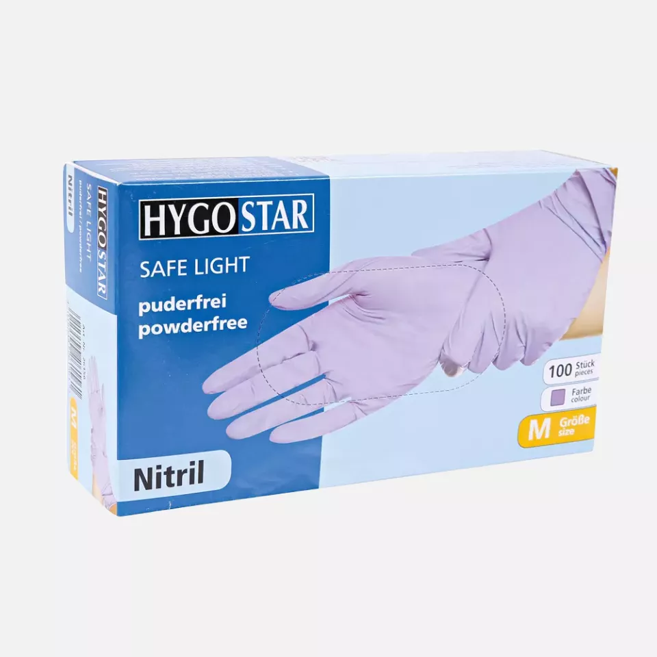 HygoStar 26106, Safe Light Nitrile Gloves, Powder-Free, image 3, gallery thumbnail