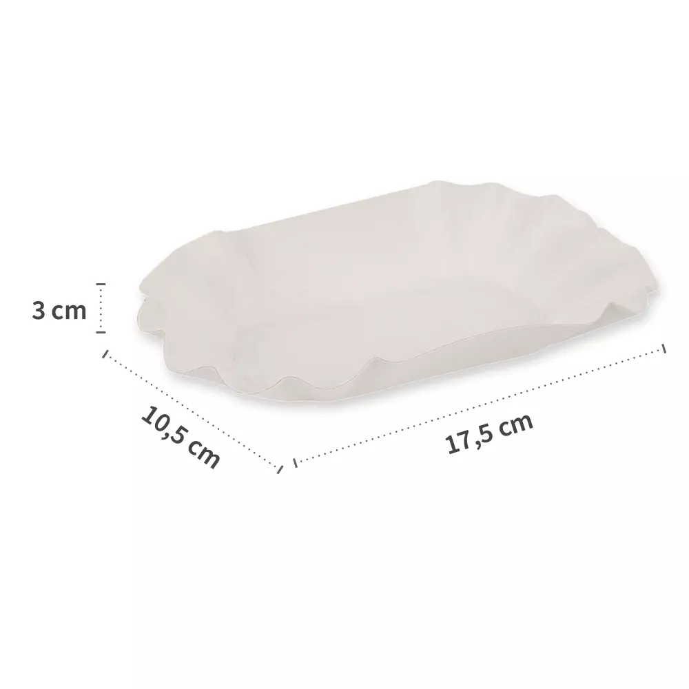 Franz Mensch 415320, Ovale Karton-Pappschalen, 105 x 175 x 30 mm, FSC®-Mix, image 3