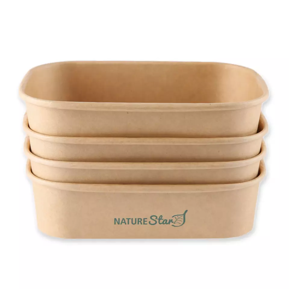 NATUREStar 417410, FSC®-mix Organic Takeaway Trays, Kraft Paper/PE, 172 x 120 x 75 mm, 1000 ml, image 5, gallery thumbnail