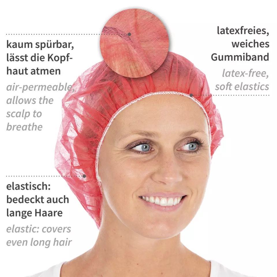 HygoNorm 12659, PP Bouffant Caps, Light, image 4, gallery thumbnail