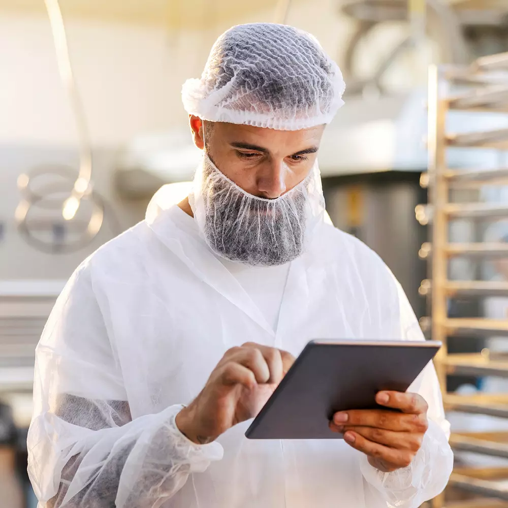 HygoStar 29220, PP Earloop Beard Covers, White, image 5