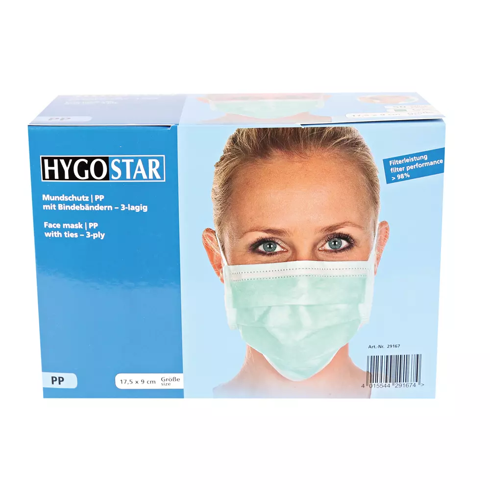 HygoStar 29166, Type II PP Face Mask, Ties, image 6