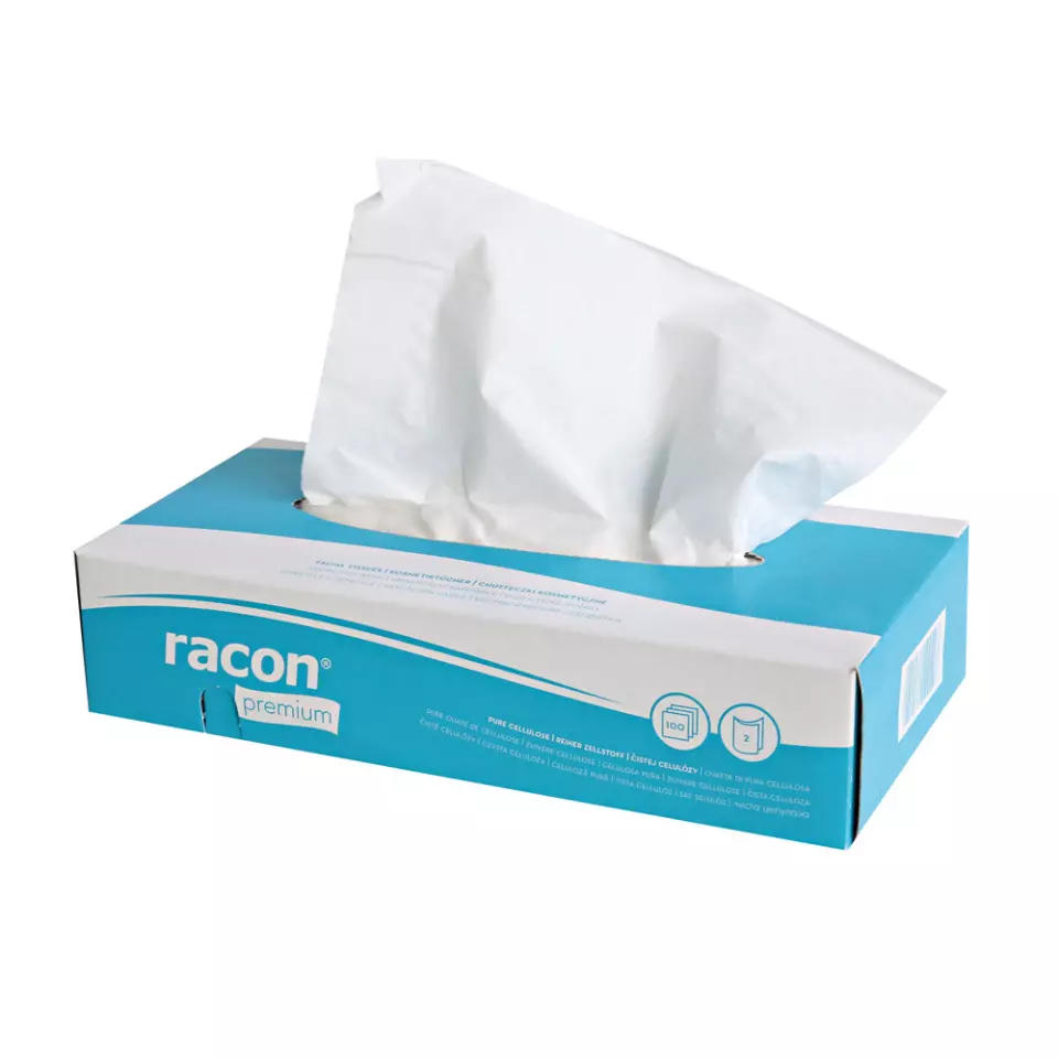 Franz Mensch 304701, Cellulose Cosmetic Tissues, 2-Ply, White, image 1, gallery thumbnail