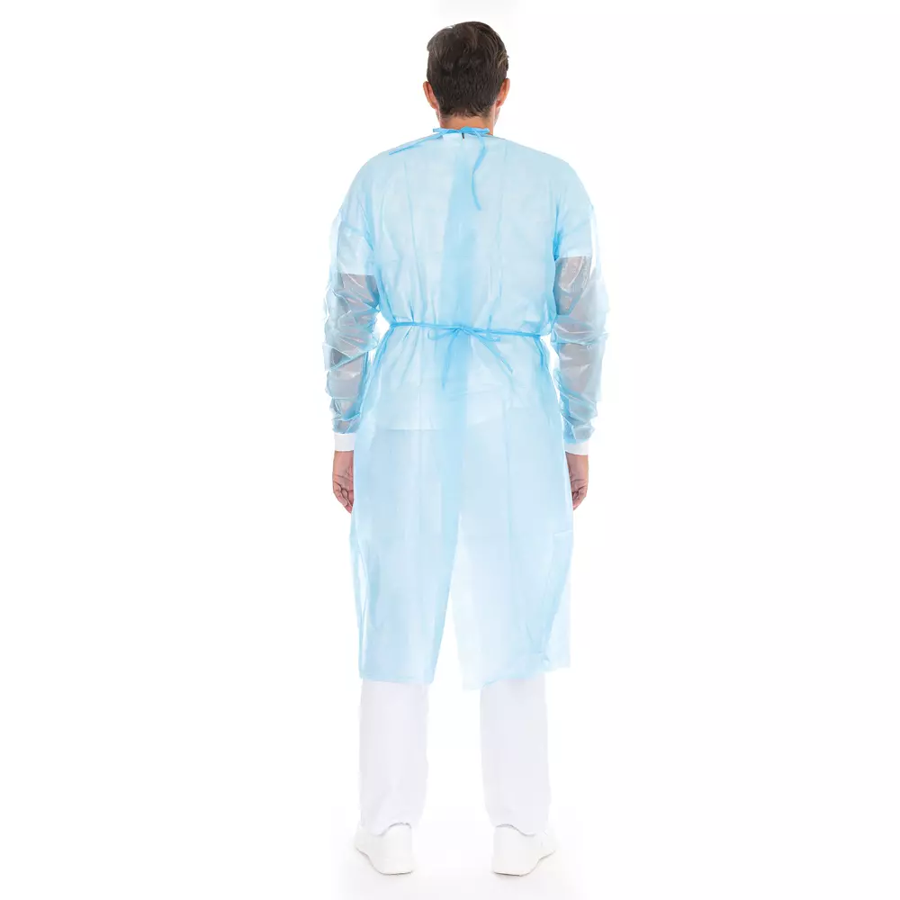 HygoStar 277461P, Protect Economy Protective Gowns, XL, Blue, PP, PE Partly Laminated, image 3