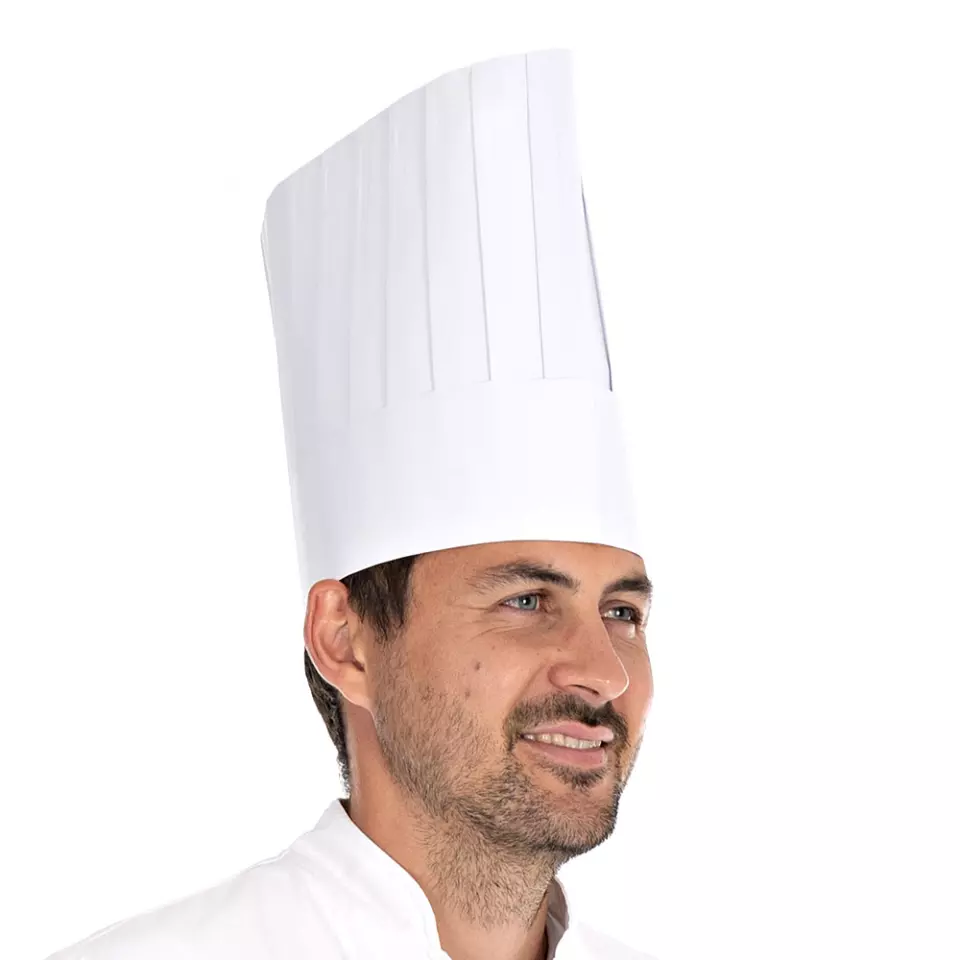 HygoStar 0195, Le Chef Paper Chef's Hats, 25 cm, White, image 2, gallery thumbnail