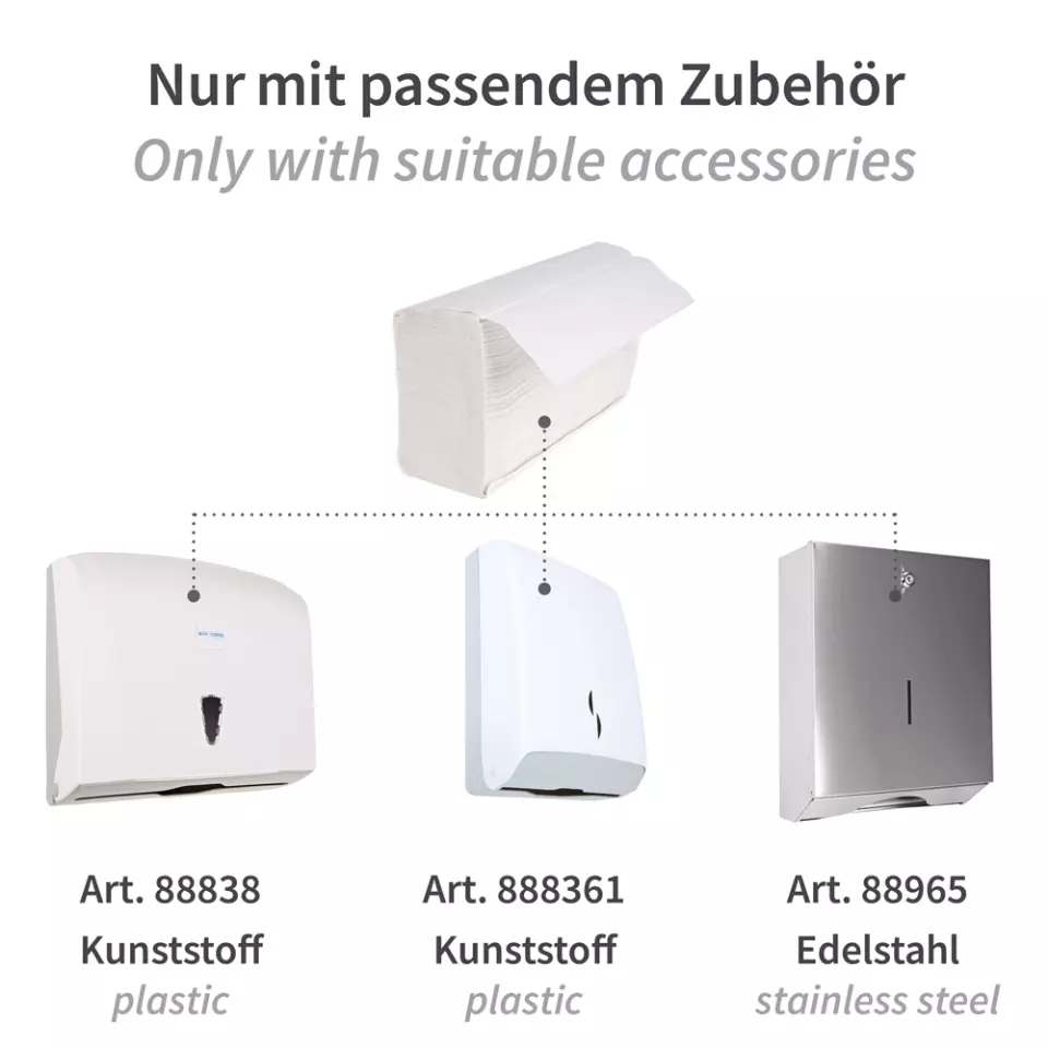 HygoClean 30409, 2-Ply Recycled Paper Towels, Interfold, White, image 6, gallery thumbnail