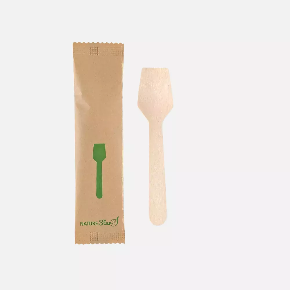 NATUREStar 388526, Organic Wood Ice Cream Spoons, 95 mm, FSC® 100%, Wax Coated, image 1