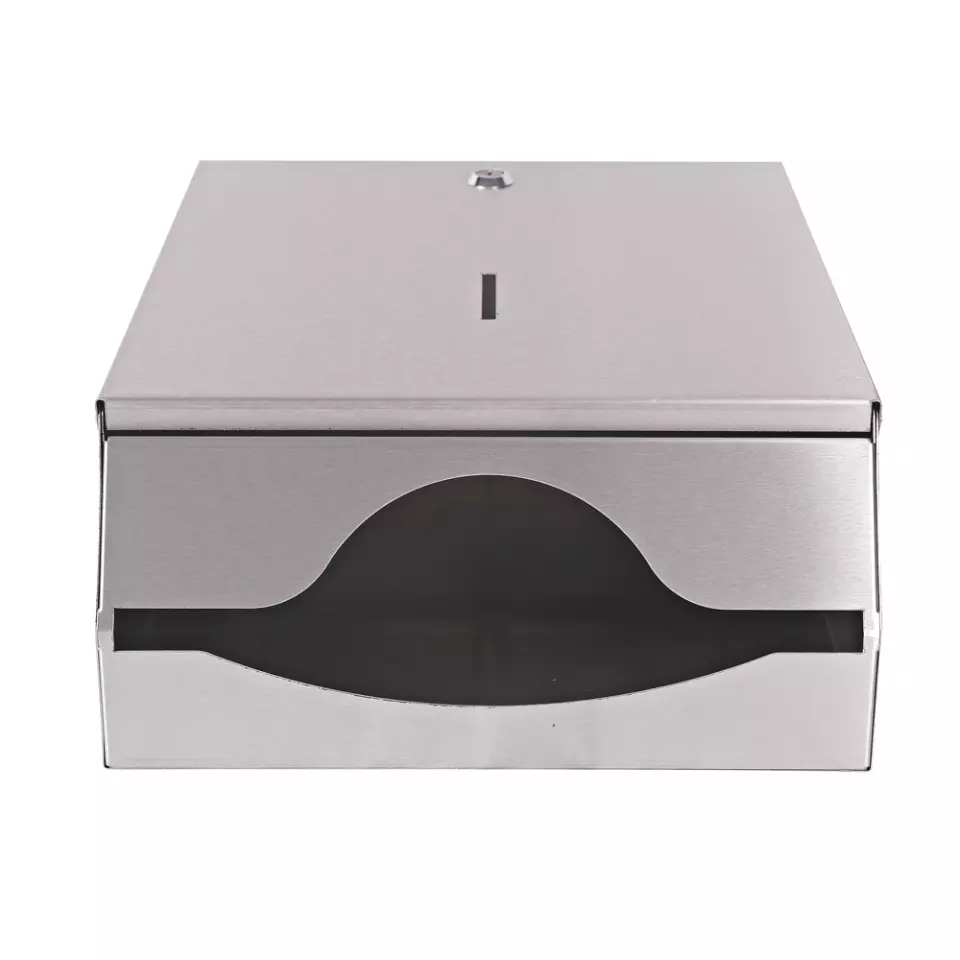 Hygostar 88965, Stainless Steel Hand Towel Dispenser, C-fold & V/ZZ-fold, image 4, gallery thumbnail