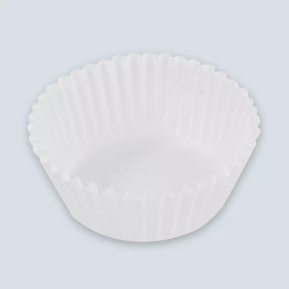 HygoStar 39071, Paper Baking Cups, Ø 5 x 2.5 cm, White, Blister, image 2, gallery thumbnail
