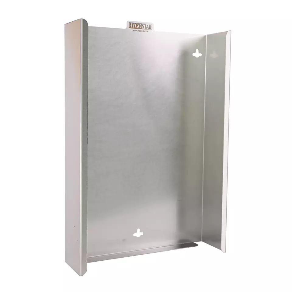 Hygostar 889372, Power Grip Long Glove Dispenser, Stainless Steel, image 1, gallery thumbnail