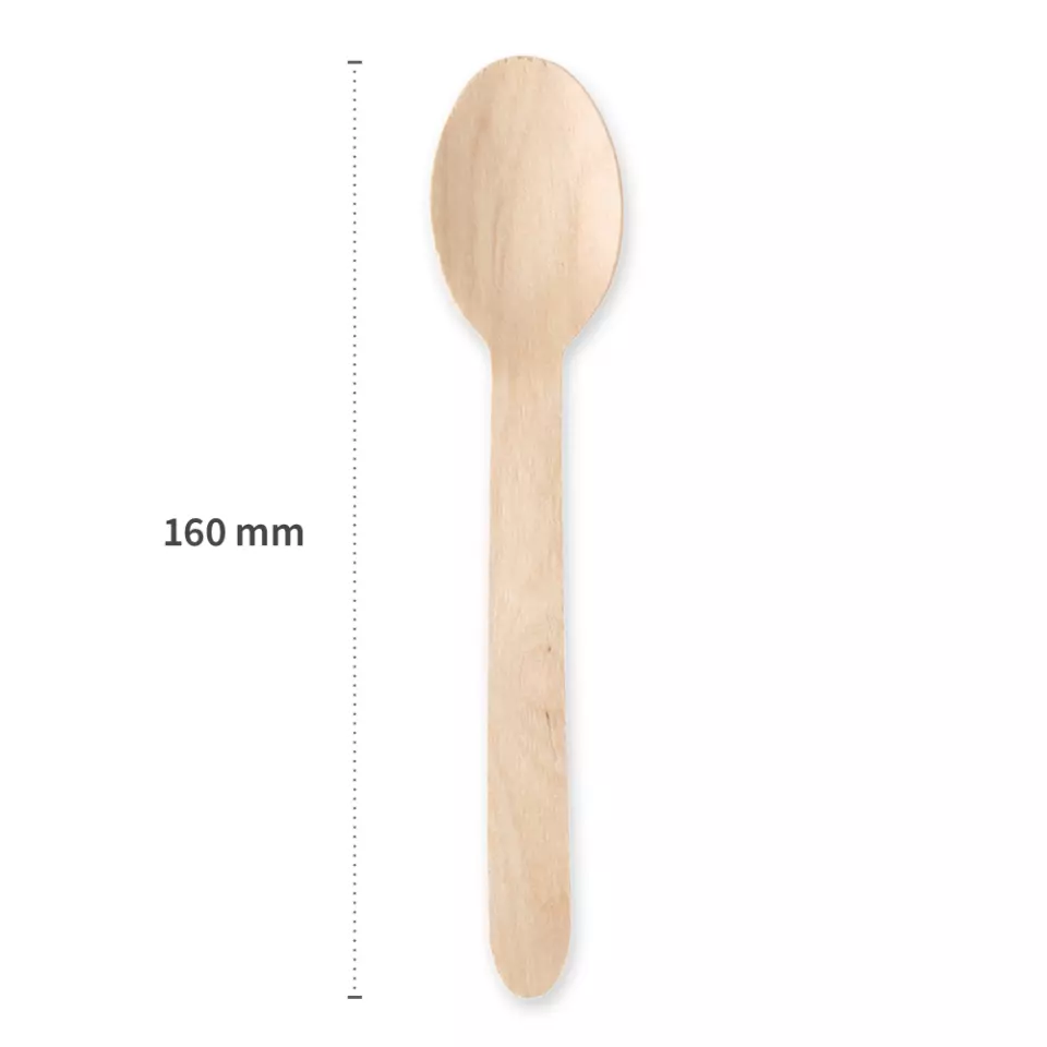 NATUREStar 38857, Organic Wood Spoons, 160 mm, Dispenser Box, image 3, gallery thumbnail