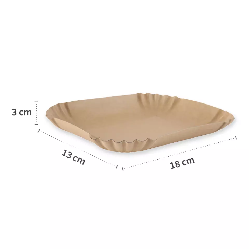 Franz Mensch 415185, Organic Paper Trays, 130 x 180 x 30 mm, FSC®-mix, image 3, gallery thumbnail