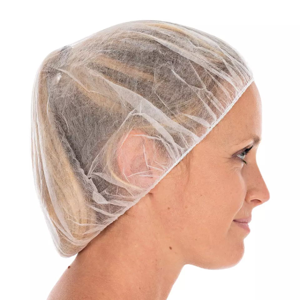 HygoNorm 126419, PP Bettina Eco Bouffant Caps, ø 53 cm, White, image 3, gallery thumbnail