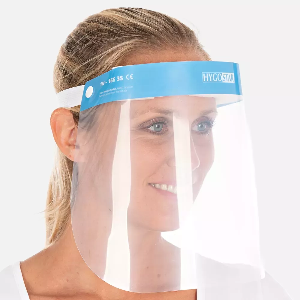 HygoStar 8520P, 3S PET Face Shield, Transparent, Economy Pack, image 3