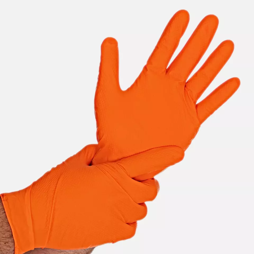 HygoStar 270755, Diamond Grip Nitrile Gloves, Powder-Free, image 1, gallery thumbnail