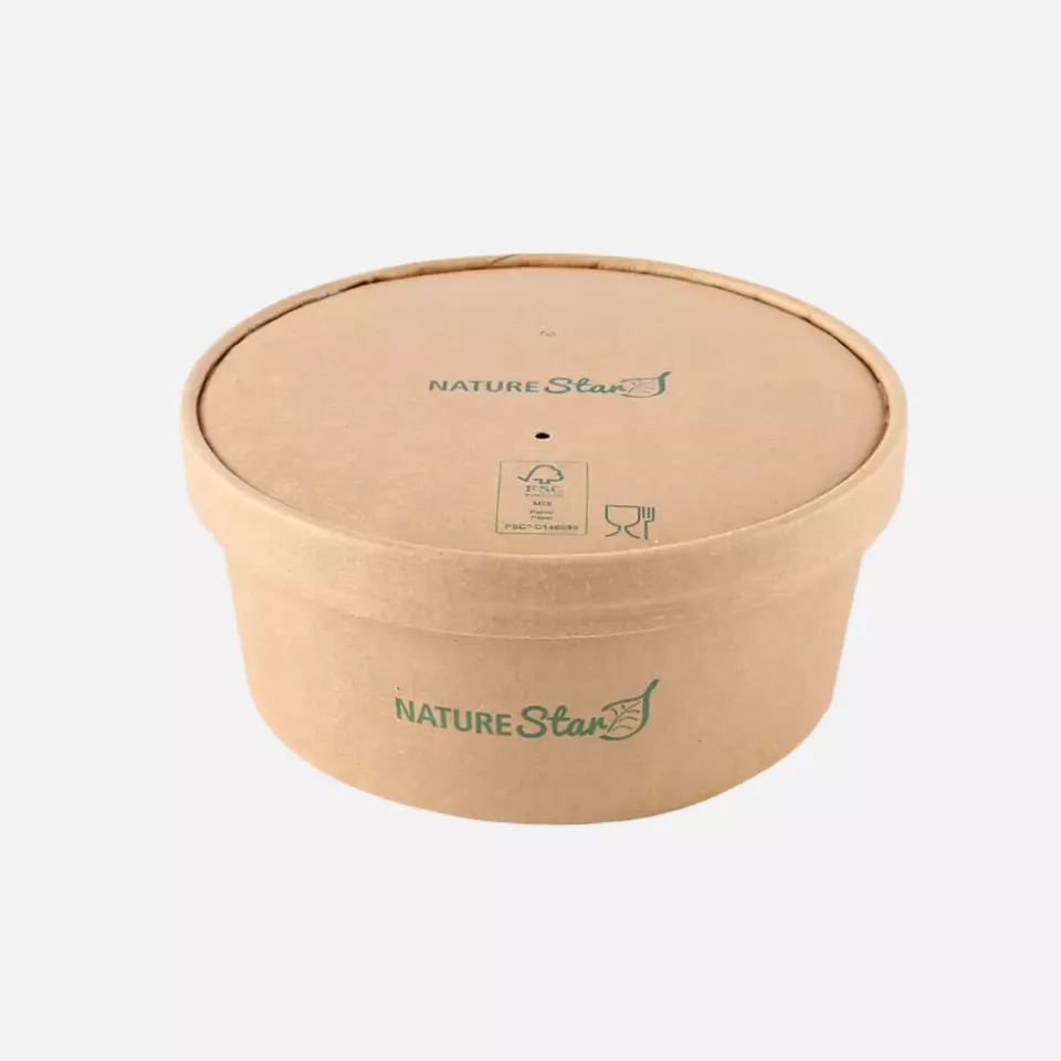 NATUREStar 417115, Caesar Organic Lids, ø 150 mm, kraft paper/PE, FSC®-mix, image 5, gallery thumbnail