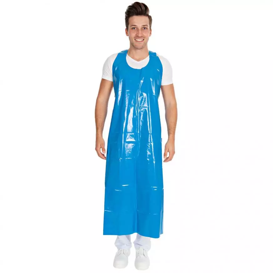 HygoStar 238062, TPU Bib Aprons, 130 x 90 cm, Blue, Detectable, 160 my