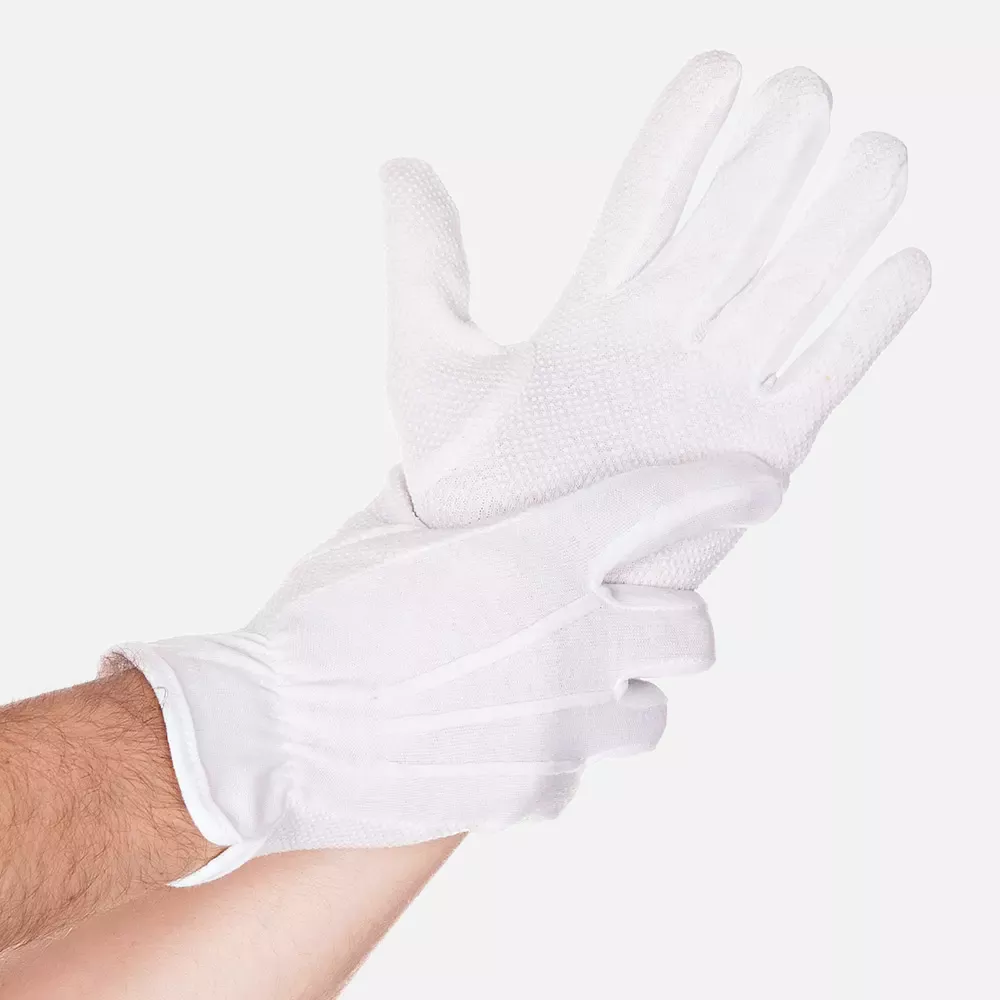 HygoStar 27145, Tricot Grip Cotton Gloves, image 2